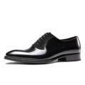 Men Oxford Male White Solid Pointed Toe Dress Genuine Leather Wedding Business Oxfords Shoes