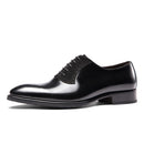 Men Oxford Male White Solid Pointed Toe Dress Genuine Leather Wedding Business Oxfords Shoes