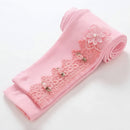 Spring Girls Pants Flower for Kids Children Tights Teenager Casual Clothes Baby Leggins 1-10years