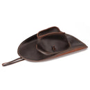 Handcraft Shapeable Western Hat Leather Retro Knight Cap British Outdoor Horse Riding Hat