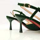 Elegant Green Ladies Shoulder Bag for Party Ladies Bag and High Heels