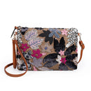 Embroidered Sequins Clutch Bag for Women Flower Straw Shoulder Crossbody Bags Summer Bag Vacation Big Purses