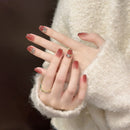 Handmade Rhinestone Wearable Nails Square Head Design Manicure Nails Full Cover Press