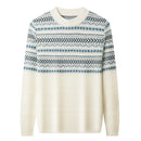 Cashmere men autumn winter jacquard knitwear sweater