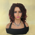 Bob Braided Wig Synthetic Faux Locs Crochet Twist Braiding Wig Dreadlocks Short Wigs For Women