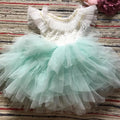 Toddler Girls Beaded Flutter Sleeve Dress Princess Clothes for Wedding Party Birthday Baptism Kids Outfit