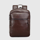Mens Leather Backpacks Book Backpack Men Business Laptop Bags Travel Bag Daypacks