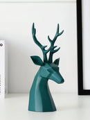 Nordic Home Art Ornaments Animal Figurines Creative Lucky Deer Porch Wine Cabinet Decor