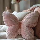 Rural Girl Heart Butterfly Pillow Cute Original Pillow Soft Pink Butterfly Pillow Bedhead Pillow