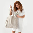 Linen Environmental Cloth Bag Carrier Foldable Portable Shopping Bag Women