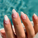 White Shell Starfish Summer Nail Art Detachable Finished Fake Nails Press on Nail