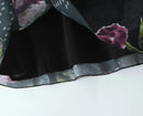 Women Vintage Floral A-line Mini Skirt Side Zipper Summer Holiday Short Skirts