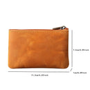 Men Genuine Leather Card Holder Leather Credit Card Case Purse Zipper Purse