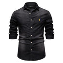 Men Denim Slim Fit Shirt For Men Spring Casual Men's Shirts