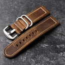 Vintage Brown Watch Strap 20MM 22MM 24MM Soft and Thick Head Layer Watchband