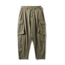 Men Loose Pants Mid Waist Casual Overalls Outdoor Trousers