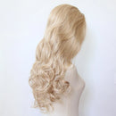 Flaxen Brown Lace Front Wig Long Body Wave Flax Golden Lace Front Synthetic Wig Pre Plucked Hair