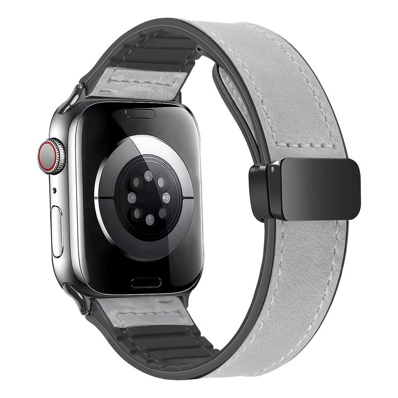 Leather Strap for Apple Watch 10 Ultra 9 Band 46mm 49mm 42mm 44mm 45mm 40/41mm Bracelet men Silicone iWatch