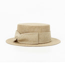 Linen Flat Top Small Hat French Retro Women's Summer Outdoor Leisure Travel Visor