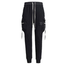 Cargo Pants Hip Hop Side Zipper Pocket Harem Joggers Sweatpants Streetwear Men Casual Trousers
