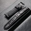 Luxury Leather Large Textured Handmade American Alligator Leather Strap Men Vintage Bracelet