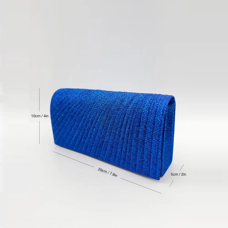 Clutch Bag Women Glitter Stripe Box Shape Top Handle Female Evening Purses Handbags