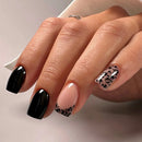 24Pcs/set New Leopard Medium Square Nail Tips Detachable Full Cover Press on Nails
