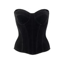 Black corset on a white background, Obroi