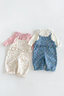 Girls' Lace Overalls Autumn Baby Casual Pants Children's Autumn Pants