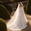 Elegant Lace Wedding Dress Exquisite Off Shoulder Luxury Sleeve