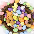 100 Easter Eggs You Can Make Your Own Mottled Foam Eggs and Egg Wreaths To Decorate The Easter Party