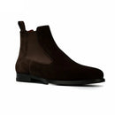 Genuine Leather Men Shoes Breathable Ankle Boots Dress Rome Pointed Toe Chelsea Boots Footwear