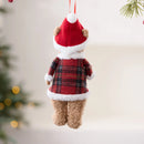 Christmas Bear Christmas Tree Hanging Family Room Decoration Fabric Teddy Bear Hanging