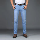 Jeans Men Male Business Stretch Denim Trouser Casual Vintage Dress Pant Spring Men's