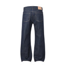 Blue Mens Baggy Jeans Straight  Cleanfit Loose Casual Denim Pants