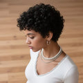 Curly Short Layered Pixie Cut Wig For Women Human Hair Natural Realistic Tangle-Free Easy To Maintain