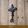 Retro Cast Iron Hooks Outdoor Creative Decoration Clothes Hooks for Courtyard Gardens Wall Clothes Key Hooks
