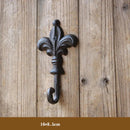 Retro Cast Iron Hooks Outdoor Creative Decoration Clothes Hooks for Courtyard Gardens Wall Clothes Key Hooks