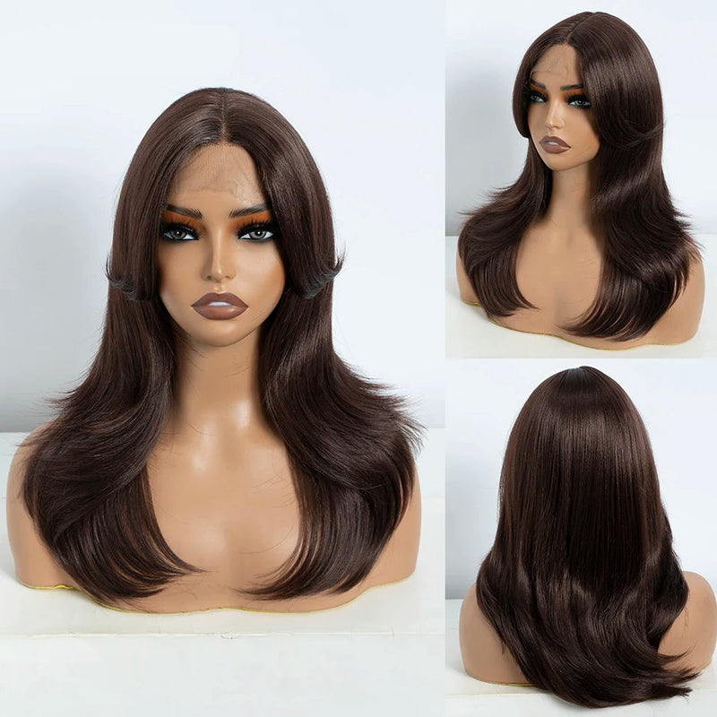 Lace Front Wig Long Straight Ombre lace Wig Cosplay part Wig Blonde Wigs For Women Lace Wig synthetic Lace Wig