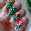 Acrylic Latest Luxury Nails Long Ballerina White French Press On Nails