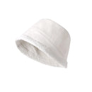 Women Hat Autumn Winter Windproof Keep Warm Ear Protect Cap Flat Top Plush Brim Casual