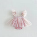 New Infant Girls Mesh Romper Dress Newborn Princess Kids Cute Party Birthday Dress 0-2 T