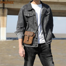 Genuine Leather Men Shoulder Bag Outdoor Leisure Light Mini Messenger Bag