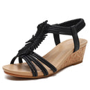 Women Casual Wedge Sandals Summer Roman Shoes Thick Sole