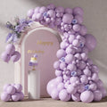 96pcs Pastel Blue/Pink/Yellow/Purple Balloons Set (18/12/10/5 In) for Garland Arch, Premium Latex Balloons for Birthday/Wedding