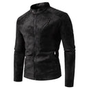Biker Coat Men Handsome Leather Outerwear Male Retro Jacket Men Vintage Jackets