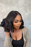 Curly Super Density Wig Bob Human Hair Wigs Free Part 4x4 Lace Closure Wigs For Women Density Cute Wig