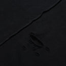 Solid Mens Hole Destroyed Loose T Shirt Spring Streetwear Cotton Sweat Shirt Tops