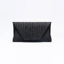 Clutch Handbag Rhinestone Bag Women Evening Wedding Banquet Shoulder Purse Pleated Satin Bag