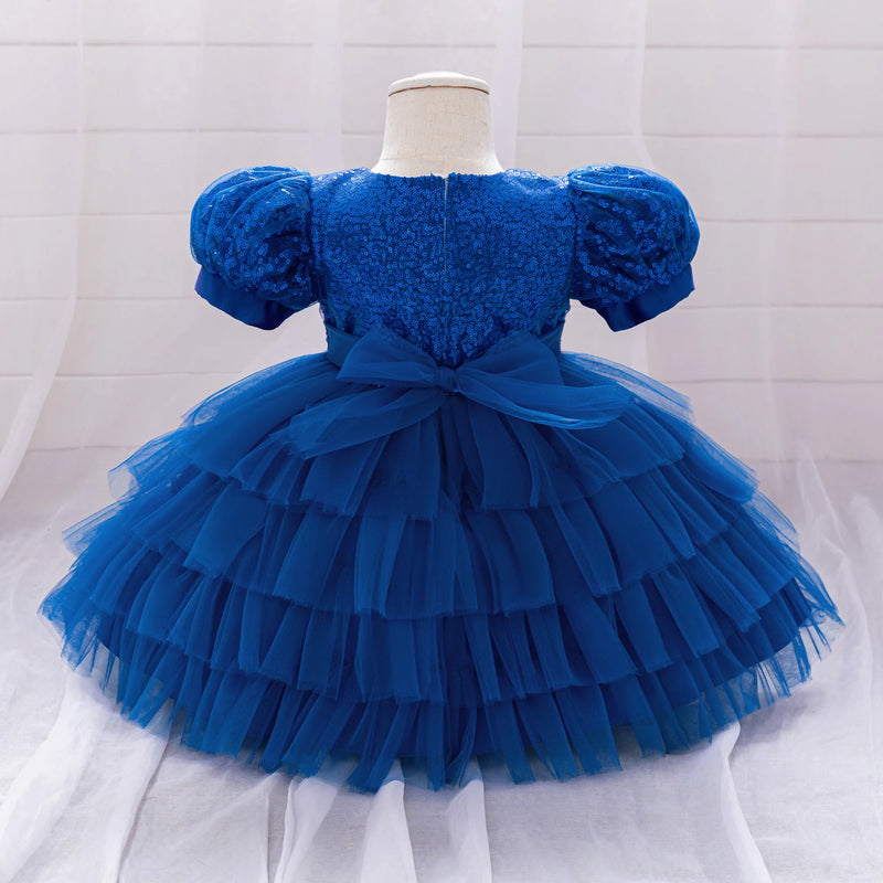 Elegant Baby Girl Dress Toddler Wedding 1st Birthday Bridesmaids Dress Tulle Princess